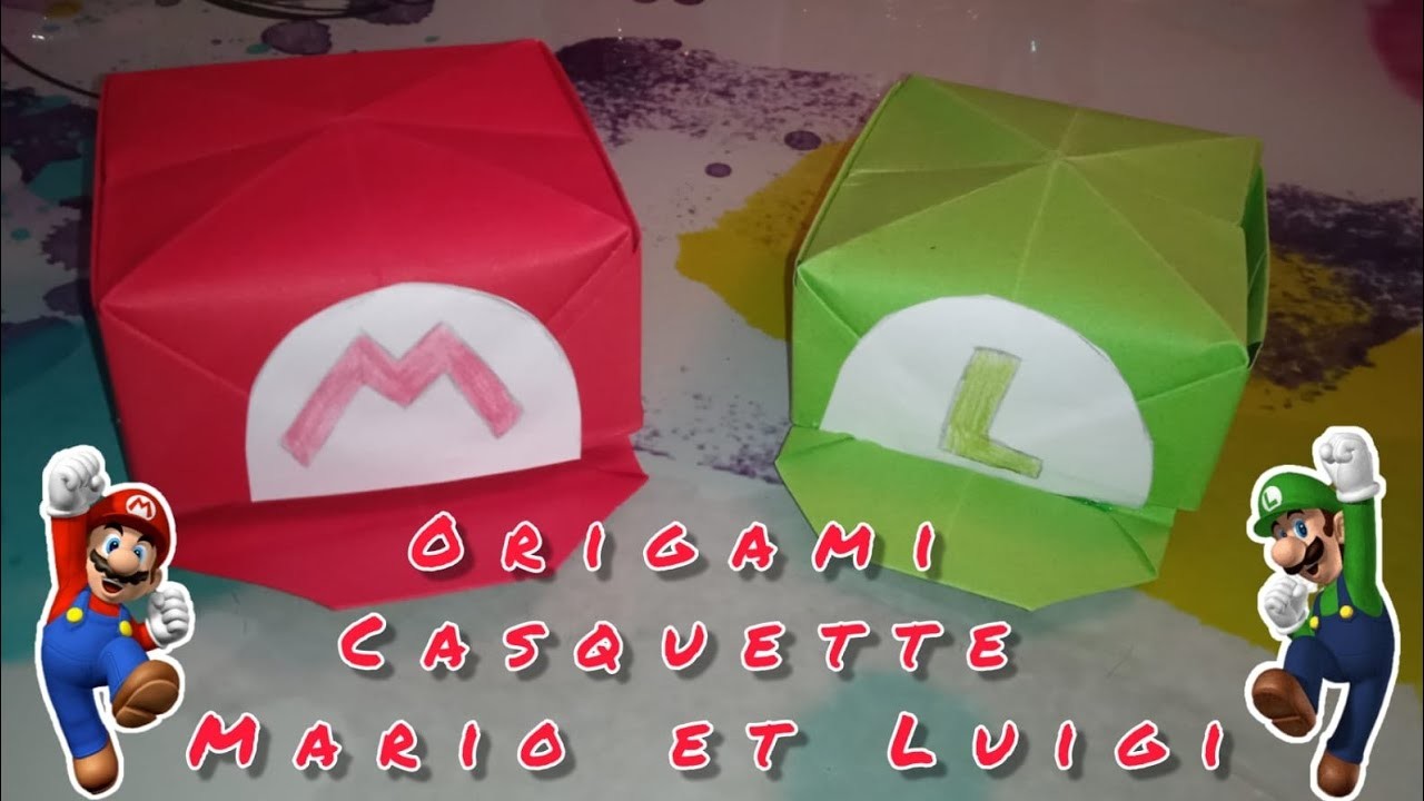 Origami Super Mario casquette