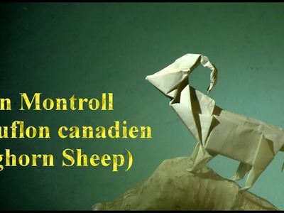 TUTORIEL Origami - Mouflon canadien de John Montroll (Bighorn Sheep)
