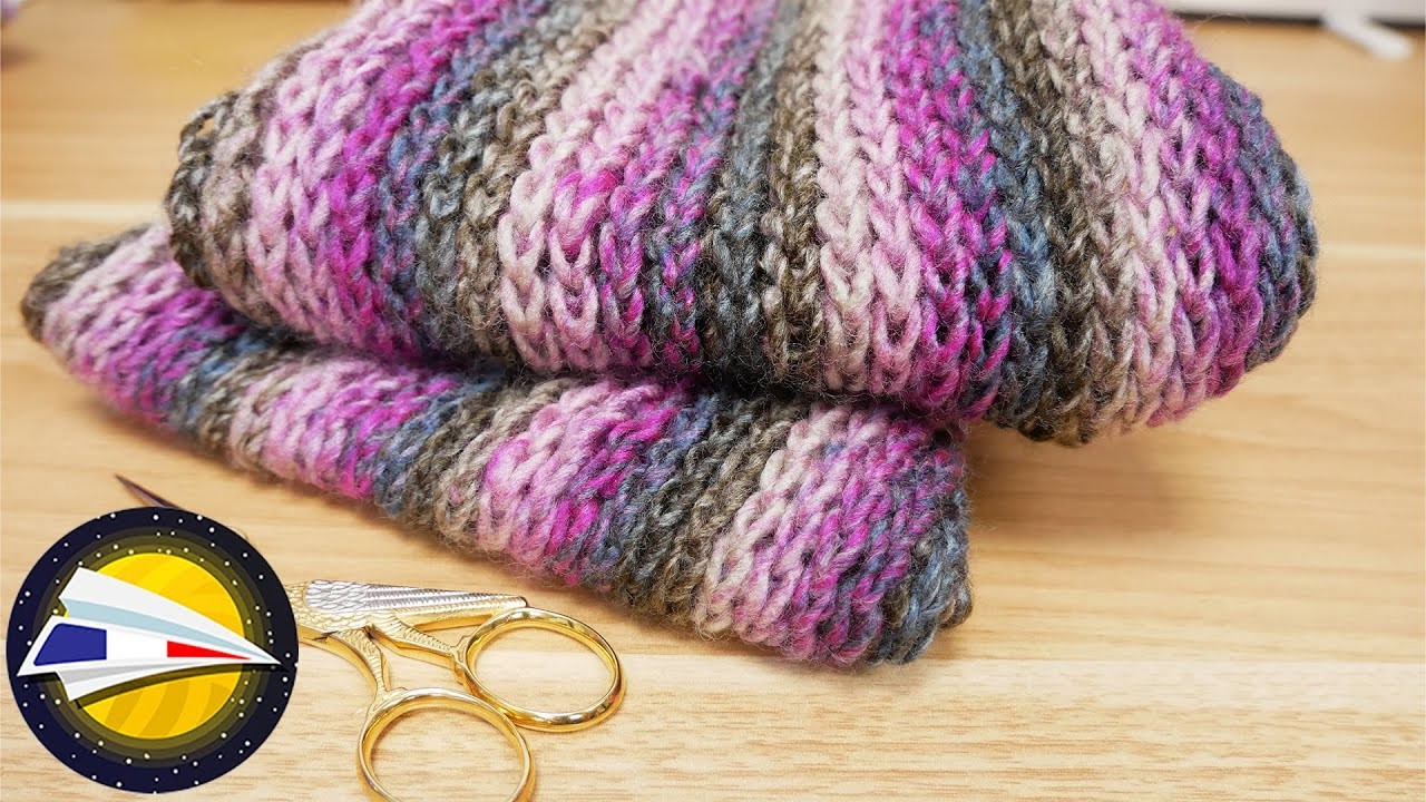 Crocheter avec effet tricot! Méthode simple pour une jolie écharpe en jersey au crochet