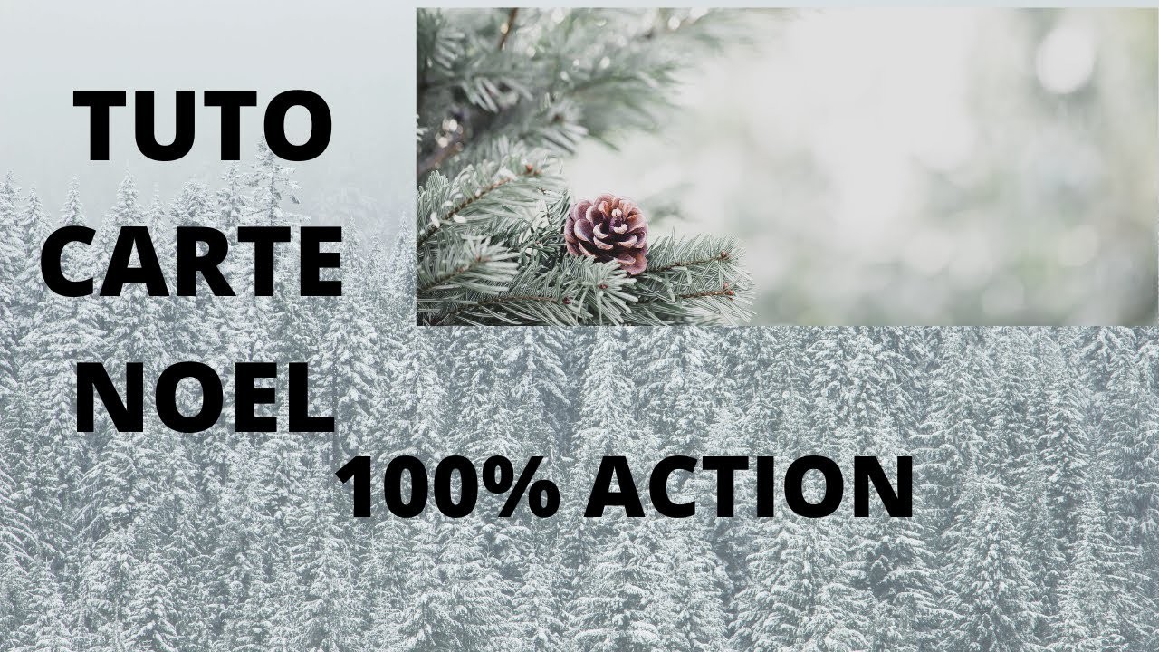 TUTO CARTE NOEL 100% ACTION #action #façile