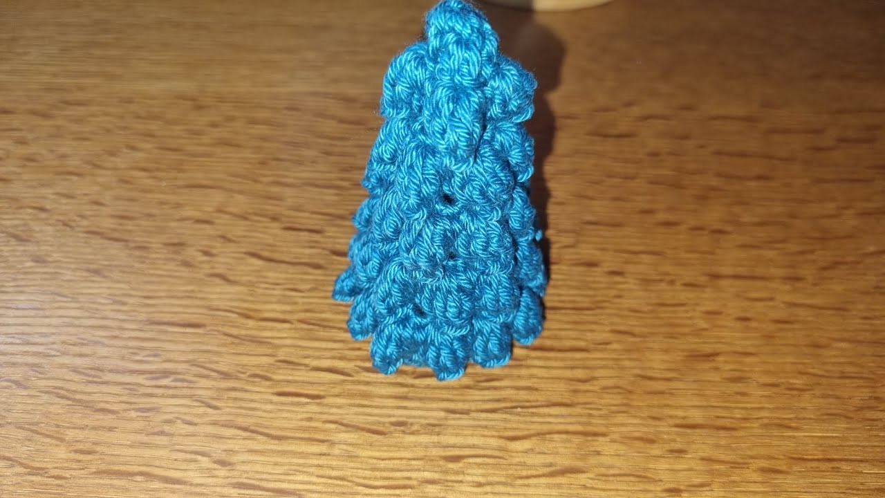 Sapin 3d au crochet facile, point popcorn