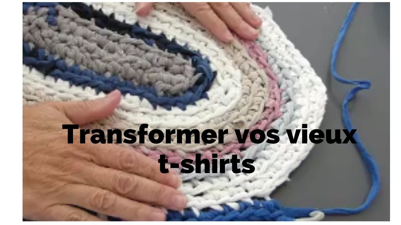 Une idée pour recycler les vieux t-shirts.