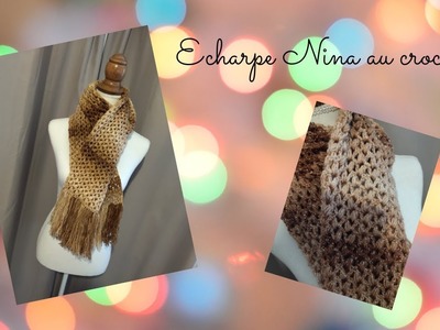 Echarpe Nina au crochet #crochetlove#crochetpattern#crochettutorials #crochetshawls#вязаниекрючком