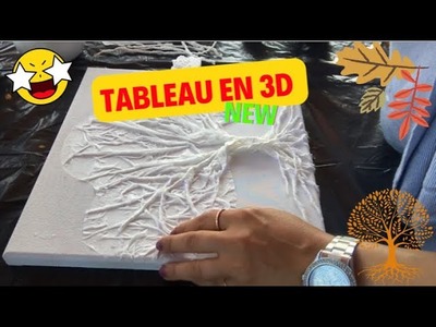 Tableau en 3D DIY crafts, peinture,décoration,painting acrylic لوحة 3Dفنية ثلاثية الابعاد للمبتدئين