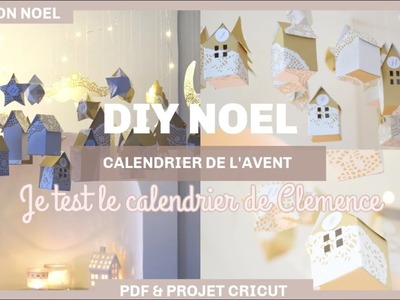 NOEL 2022 | DIY calendrier de l'avent by Clémence | PDF téléchargeable  & Projet Cricut ✨????
