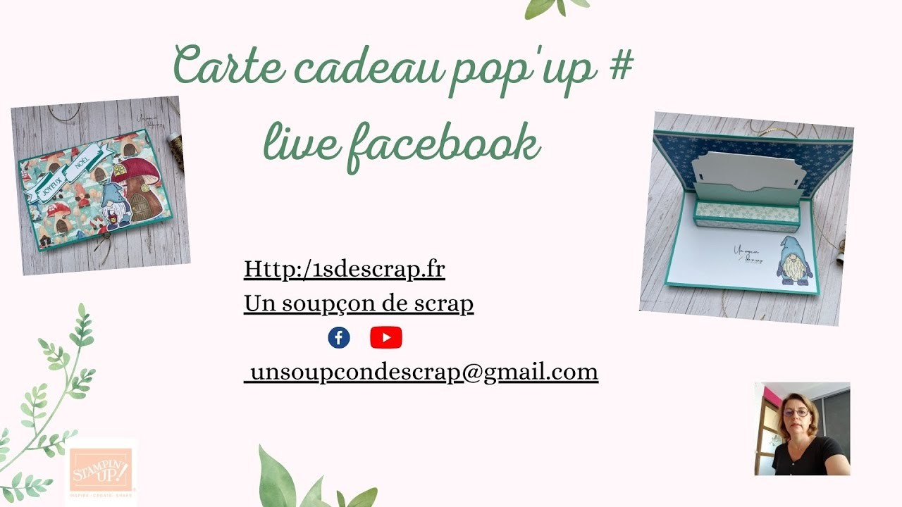 Carte cadeau pop'up - Le live modifié