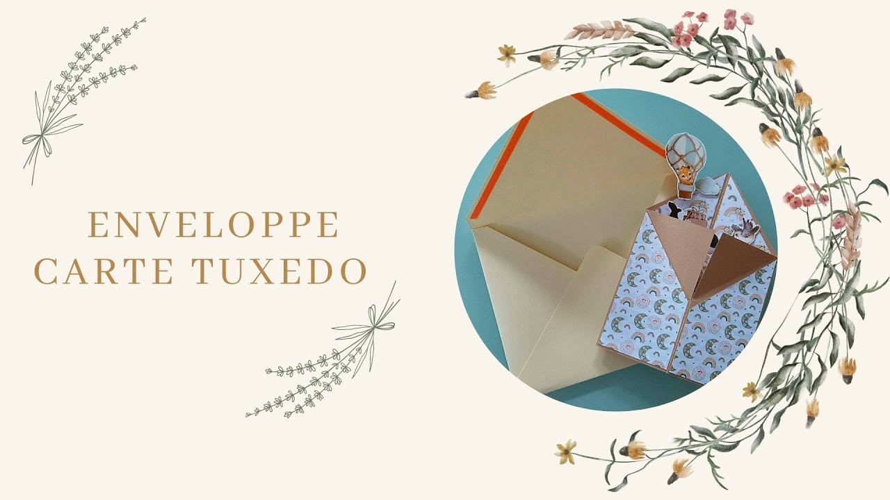 Enveloppe pour carte tuxedo