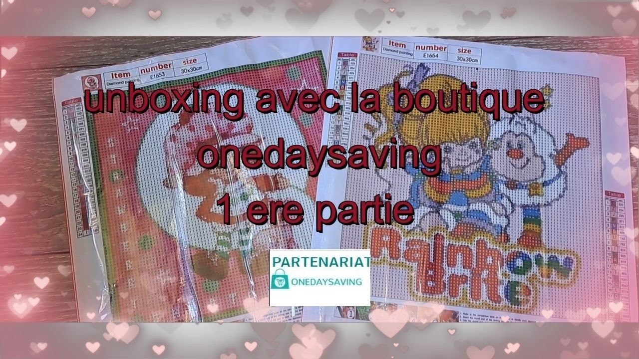 ????????unboxing avec la boutique onedaysaving  1ere partie ????????#onedaysaving #diamondpainting