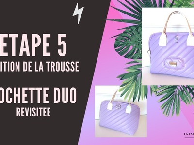 TUTO couture - pas à pas étape 5 - Finition de la pochette maquillage DUO revisitée