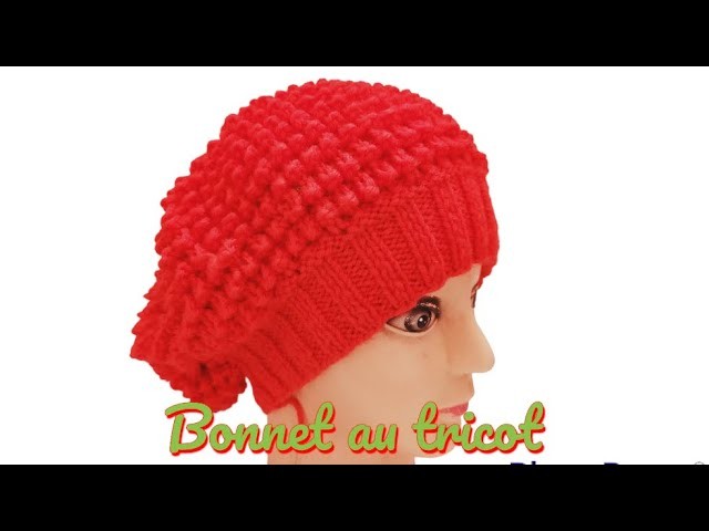 Béret en  tricot taille enfant a adulte 2.2