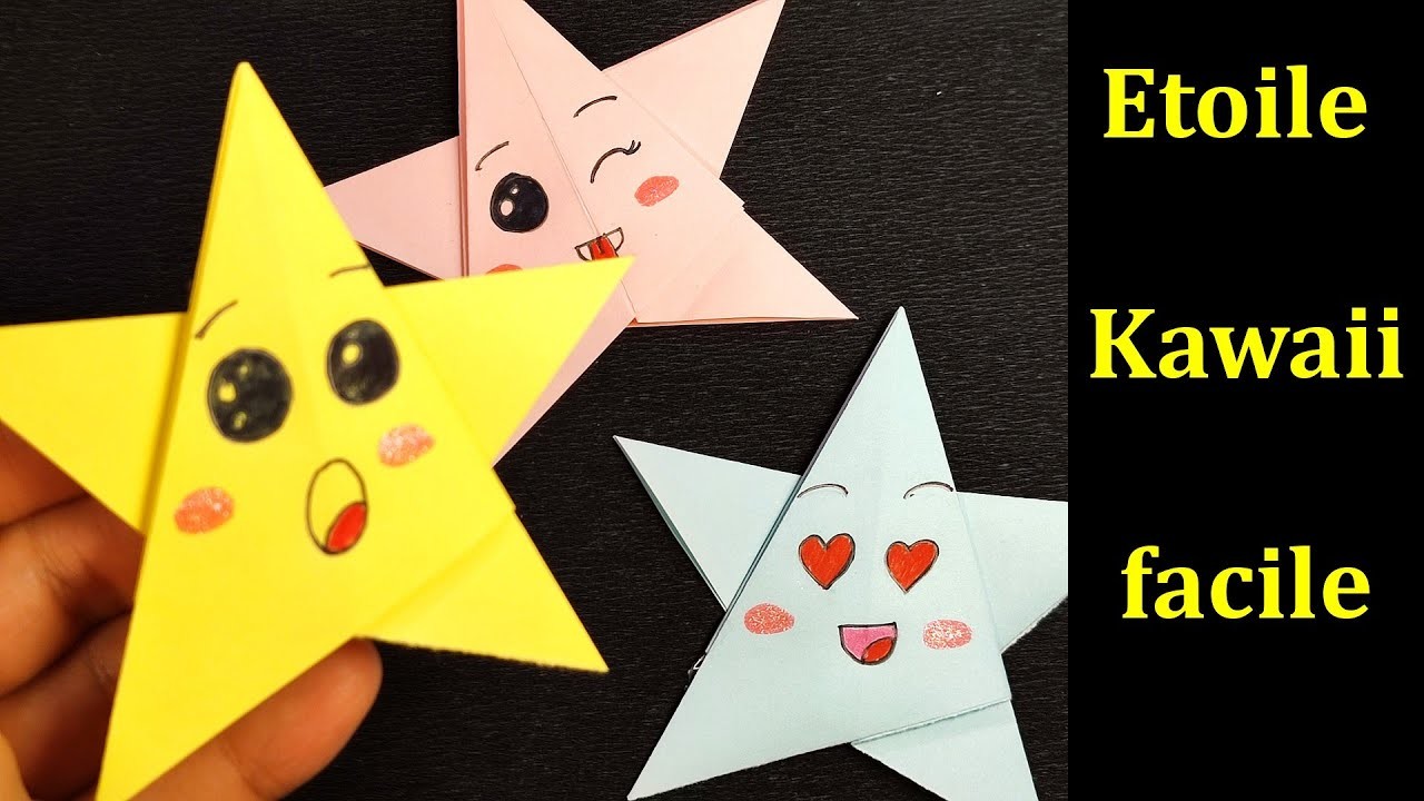 Comment faire une étoile kawaii en origami