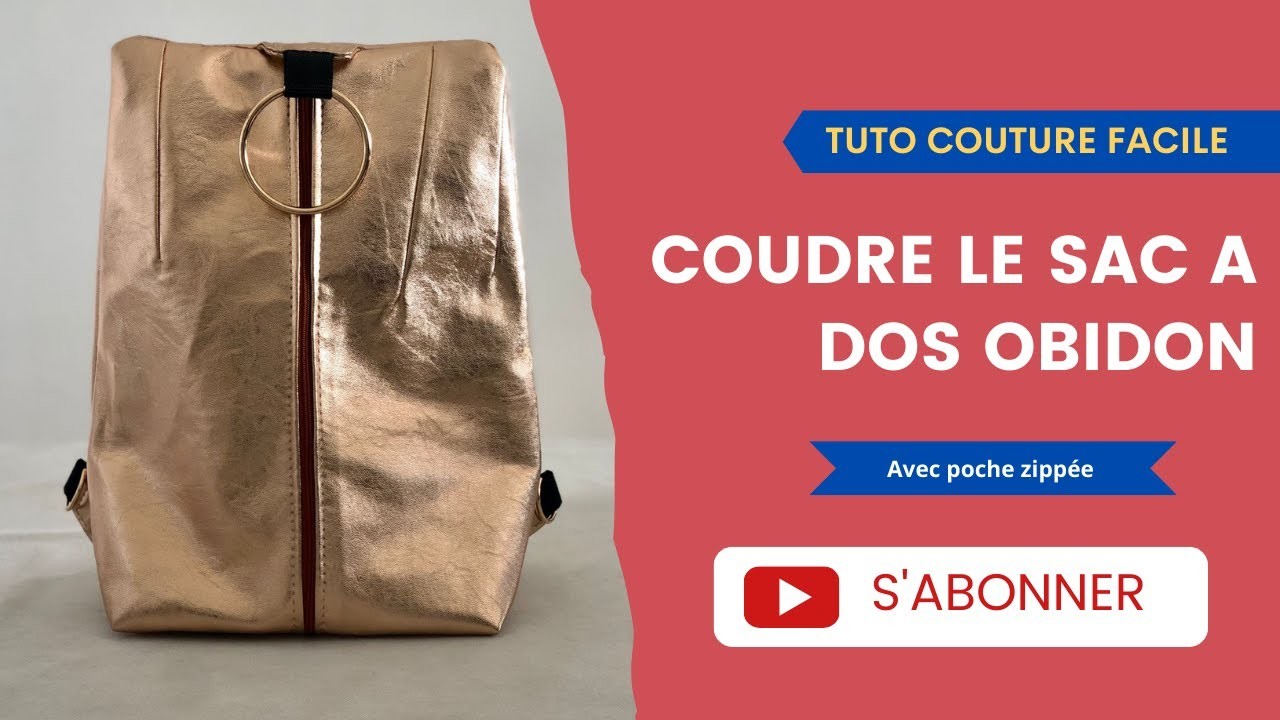 Coudre un sac à dos trapèze - coudre le sac à dos Obidon - patron gratuit