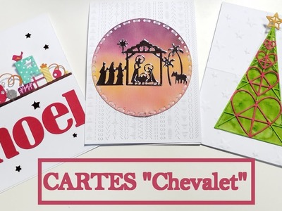 Cartes de Noël 3D "Chevalet" + astuces + nouveautés + besoin de vos conseils!