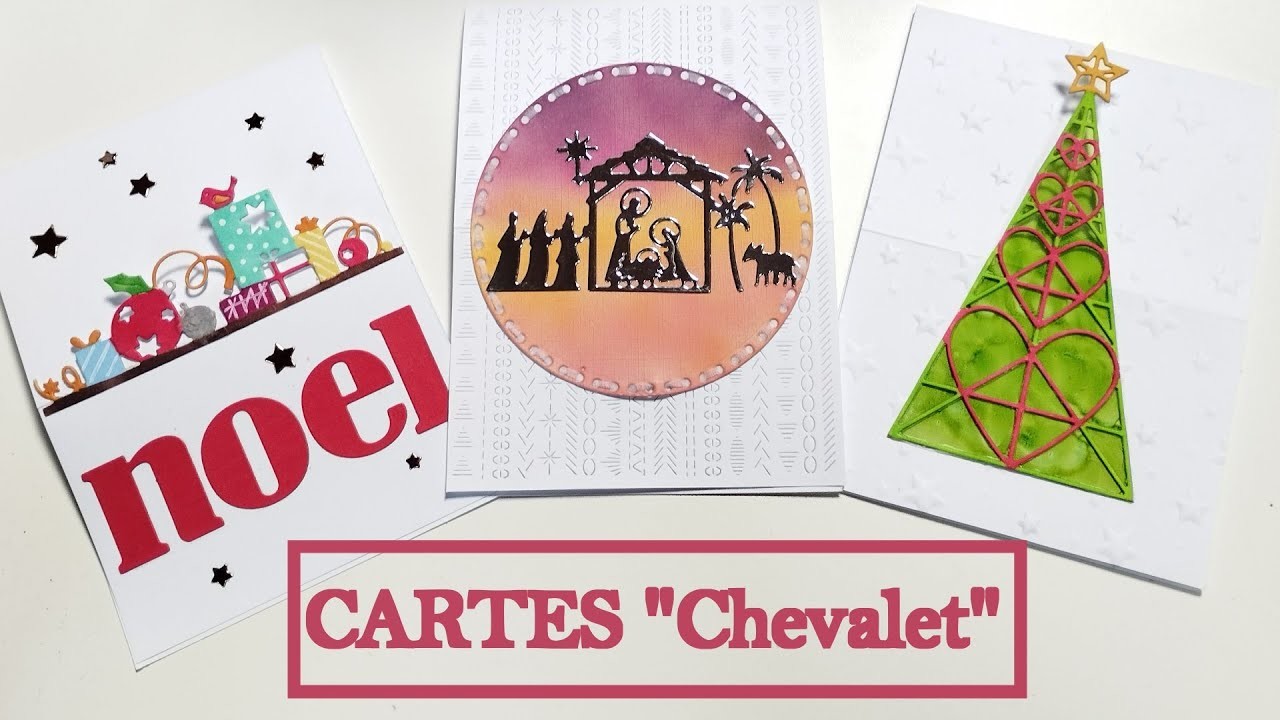 Cartes de Noël 3D "Chevalet" + astuces + nouveautés + besoin de vos conseils!