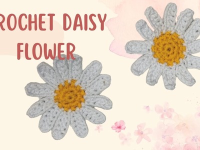 Crochet daisy flower ( merajut bunga daisy ) #crochettutorial #crochet #crochetflower  #merajutbunga