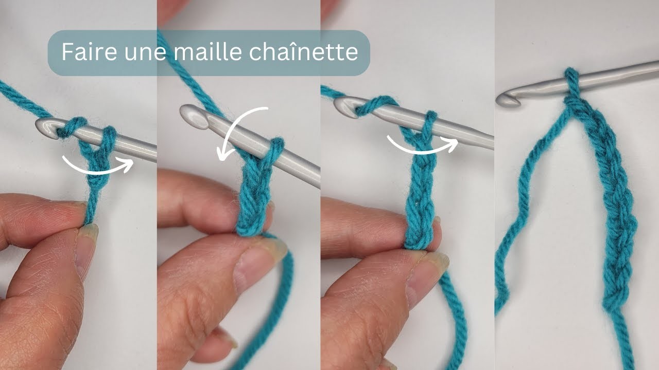Comment faire une maille chaînette au crochet