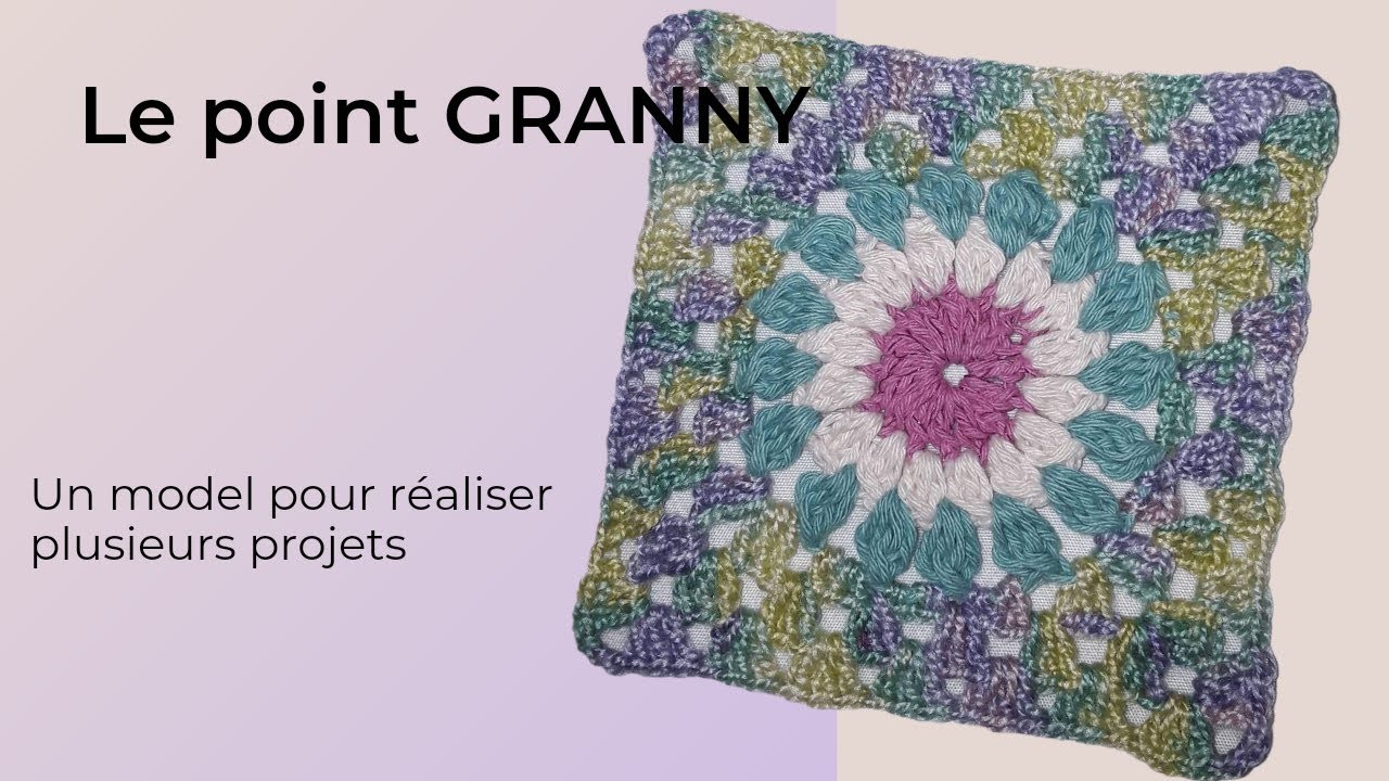 #crochet Tuto POINT GRANNY facile  طريقة عمل الغراني موديل جدا سهل