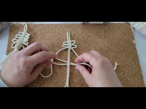 Tuto pour apprendre à faire des décorations de Noël en  macramé