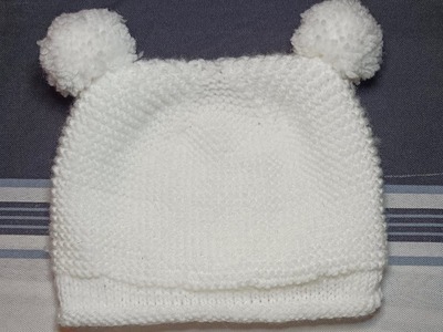 Tuto tricot bonnet bébé 0.3 mois