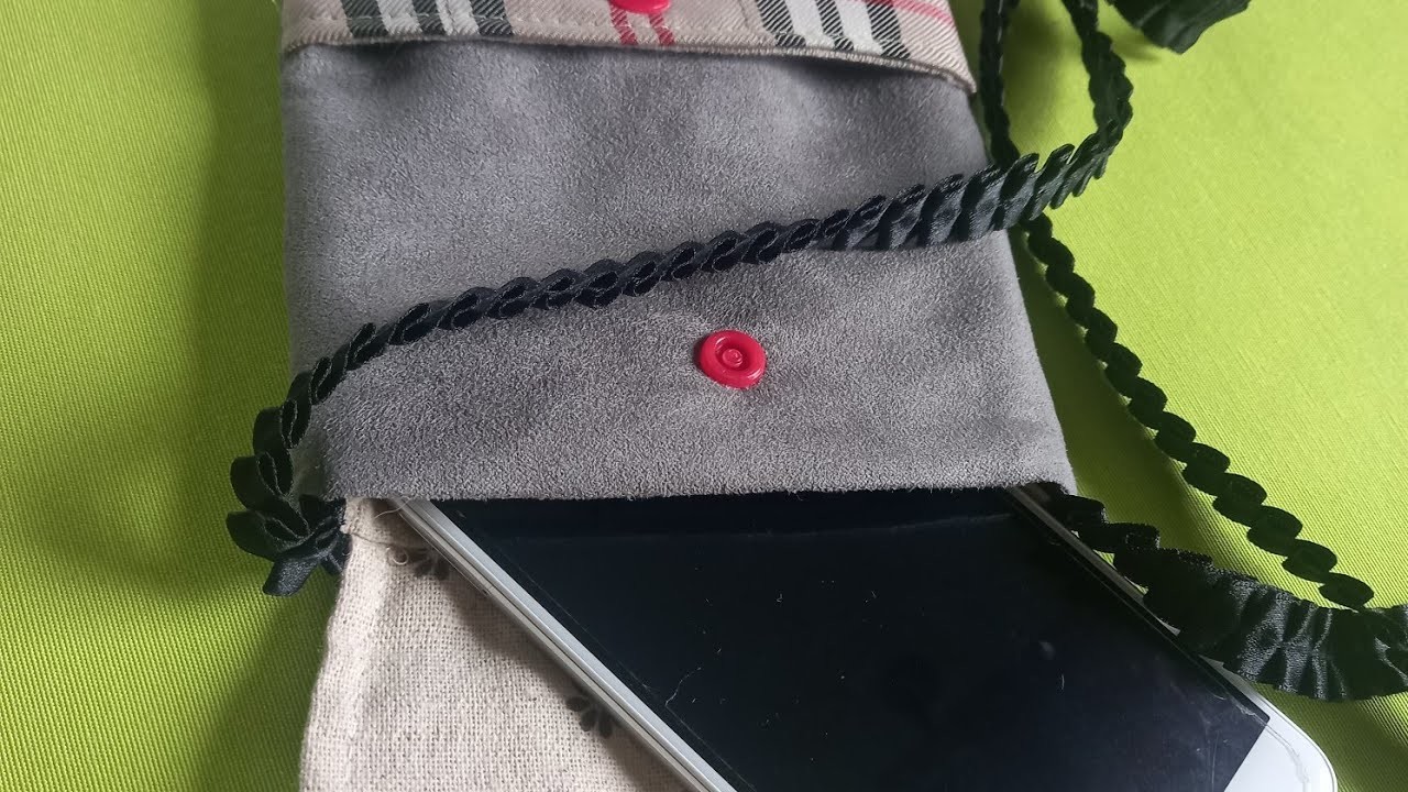 Diy Pochette pour téléphone portable- facile étape par étape~Couture Anaïs.