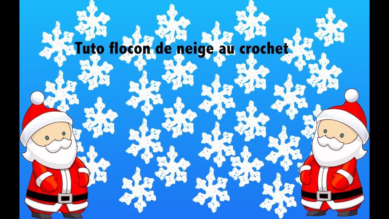 Tuto flocon de neige au crochet spécial gaucher