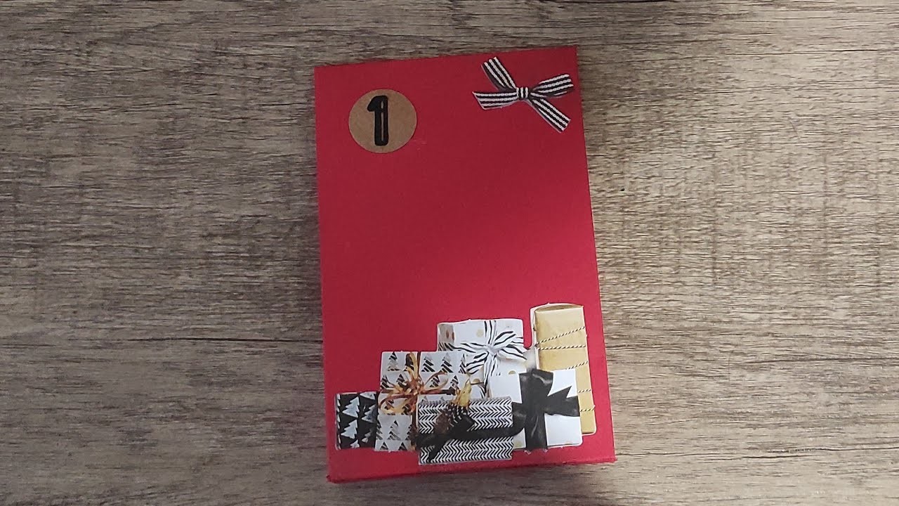 TUTO : Pochette avec épaisseur pour cadeau ou calendrier de l'Avent