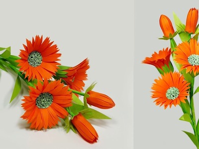 Comment fabriquer des fleurs en papier - TUTO