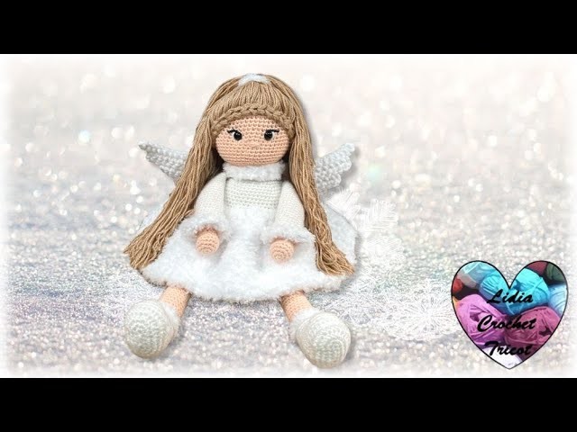 Ange des neige Crochet Amigurumi 3.3  #crochet #вязаниекрючком #crochetlovers crochet doll amigurumi
