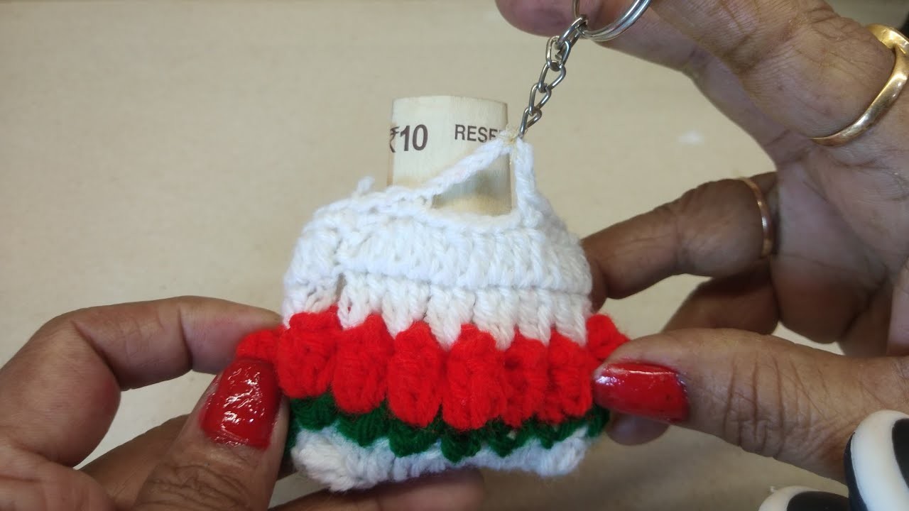Crochet mini pars a keychain & moneyholder ????️????