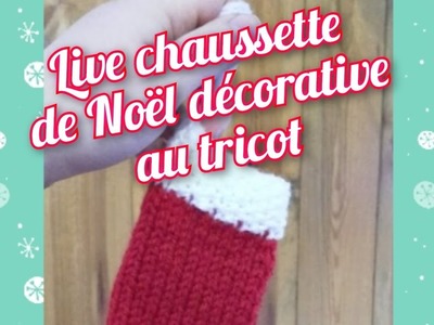 Tricoter une chaussette de Noël décorative ❄️