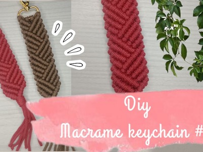 Tutorial Macrame keychain | diy macrame keychain | easy diy | mermaid pattern | Diy
