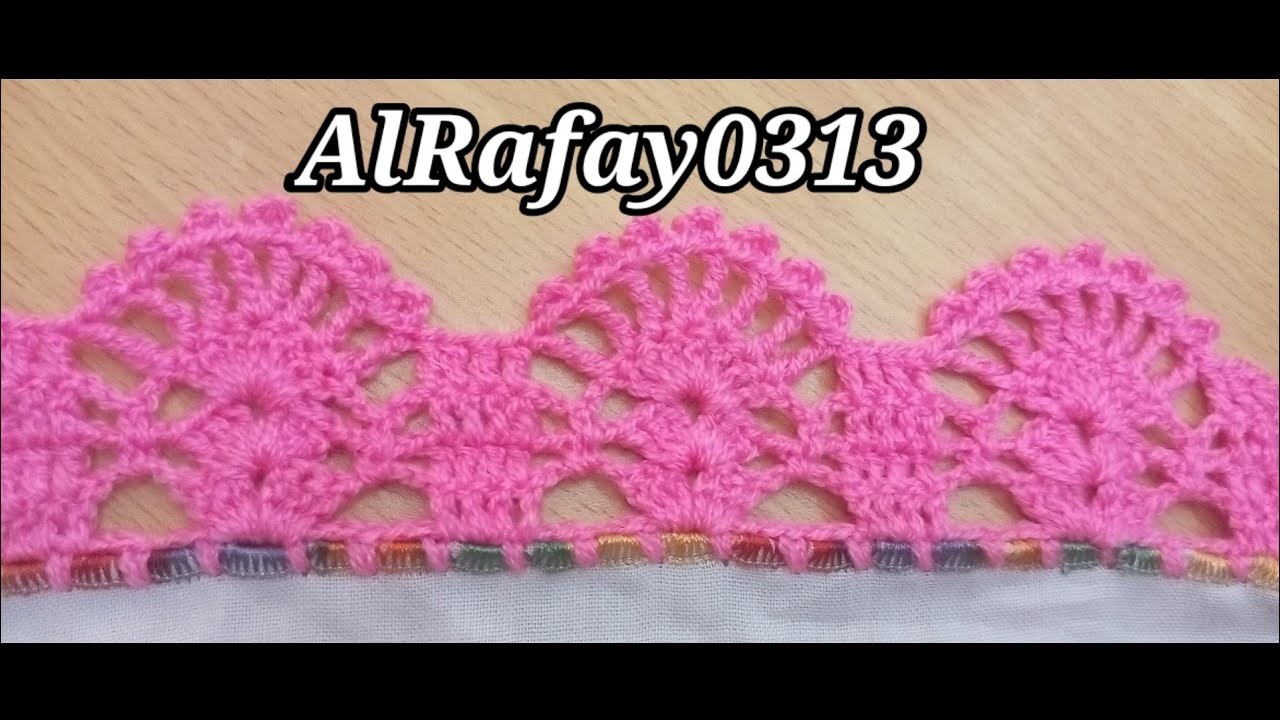 Very easy crochet lace design by @alrafay0313