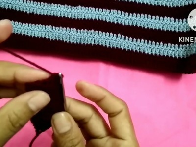 Crochet gents muffler.scarf|अगदी सोप्या पद्धतीने बनवा लोकरीचा रुमाल