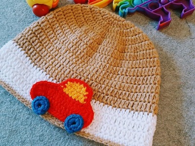 Crochet Winter hat for 6 year boy baby. কু‌শিকাটার শী‌তের টু‌পি ৬ বছ‌রের ছে‌লে বে‌বির জন‌্য।