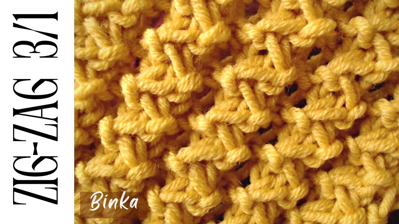 How to knit Zig-zag 3.1 rib stitch. Ladies.Gents.Kids. Ластична зиг-заг плетка 3.1. How to knit.