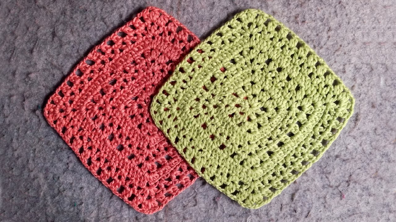 কুশিকাটার আফগান মোটিভ গ্র্যানি স্কয়ার.Crochet Afghan Motive Granny Square.Crochet Square Coaster