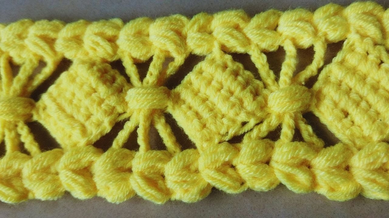 Crochet New Pattern || Woolen Toran Patti.Border Design || न्यू क्रोशिए पैटर्न????