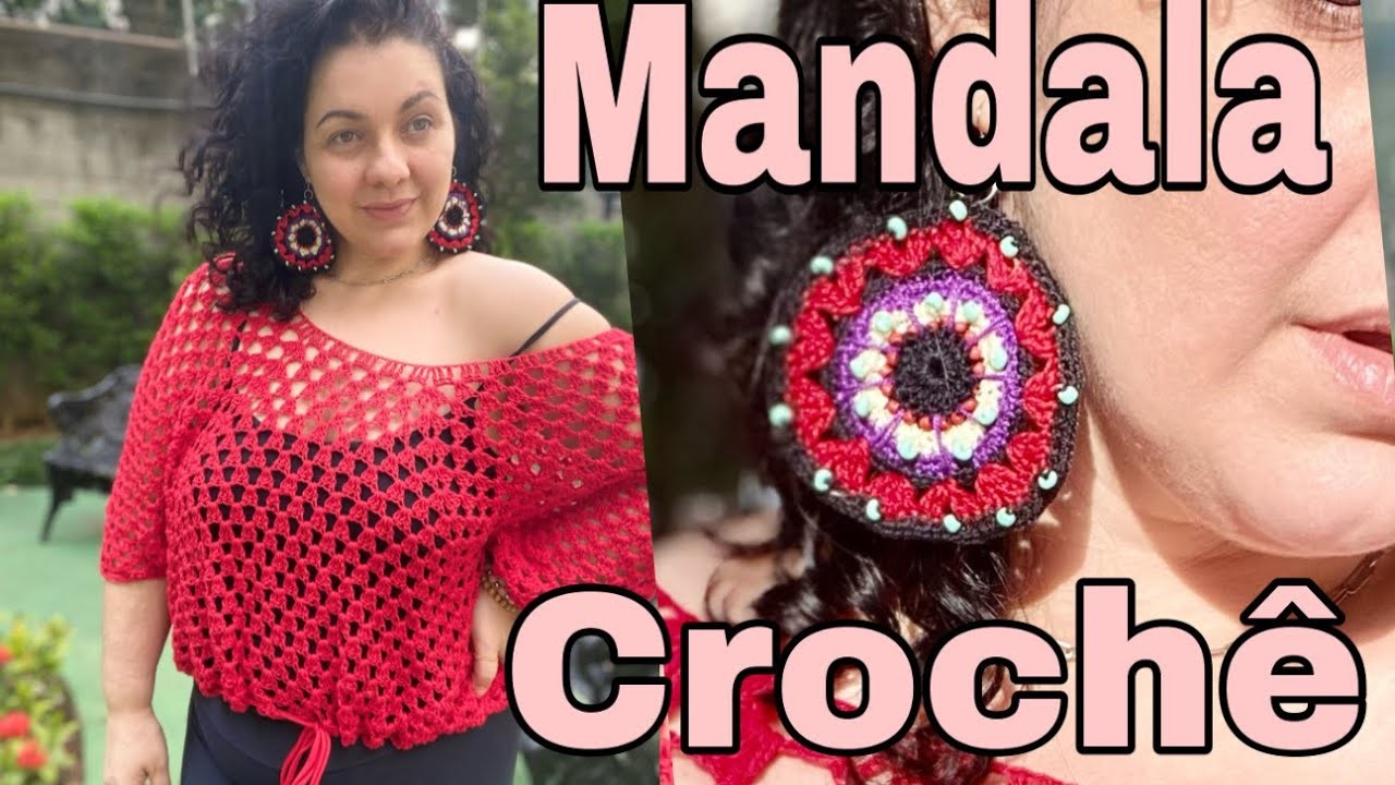 MANDALA DE CROCHÊ COM MISSANGA #crochet