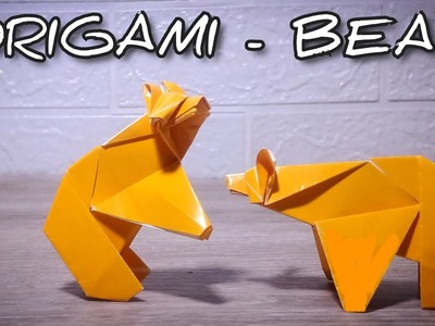 Origami bear ‼️ cara membuat beruang dari kertas #origami #papercraft