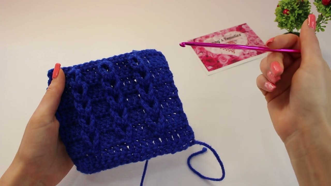 Плетка с Плетеница #2. How to crochet cables