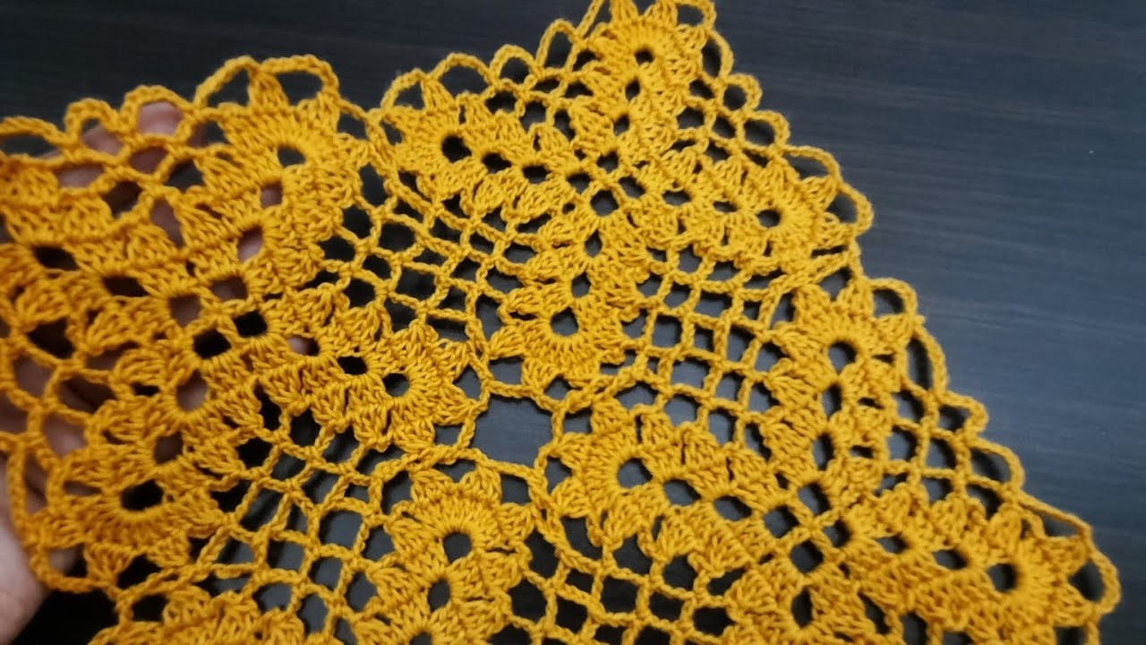 Rajutan persegi motif69 || Crochet easy