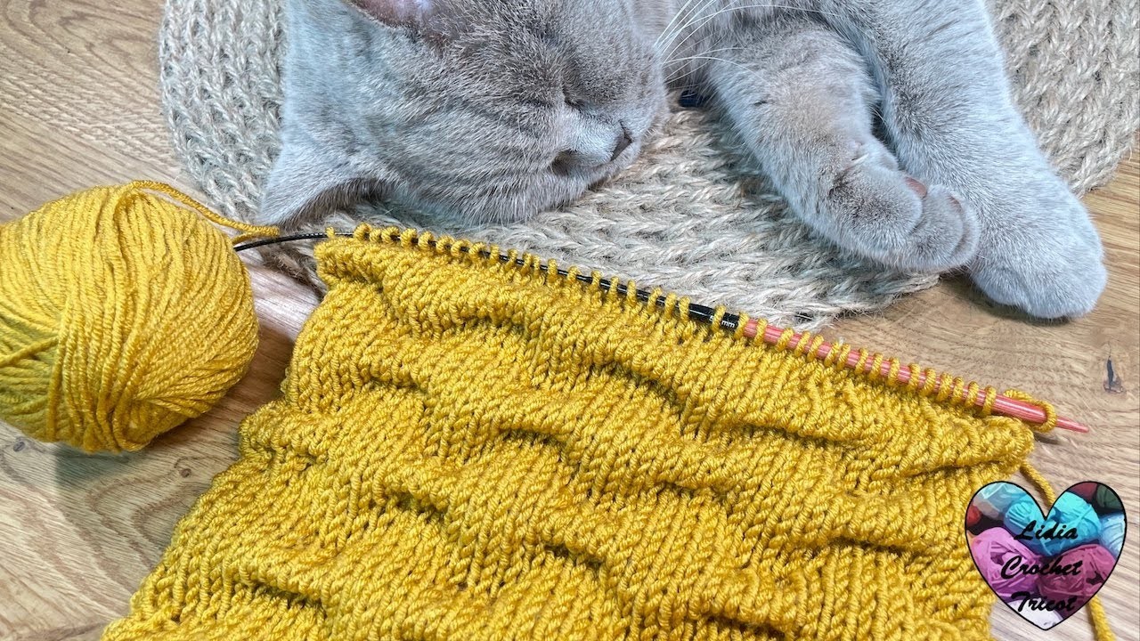 TUTO TRICOT: Point Moelleux à souhait! #вязание #knitting #crochet  #tricot #knit