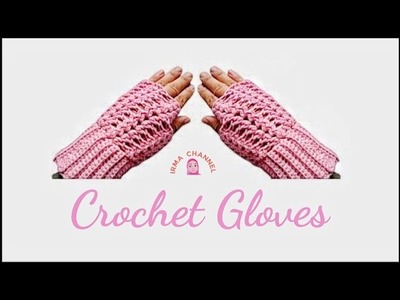 Tutorial Crochet Gloves || merajutsarung tangan#rajutpemula#crochetpattern #crochettutorial #fyp