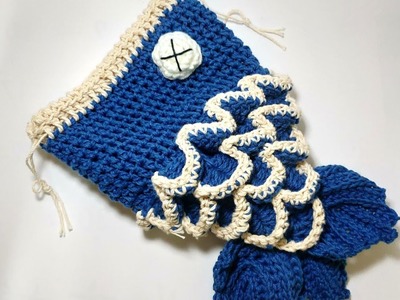 金魚束口袋[Crochet]Drawstring bag