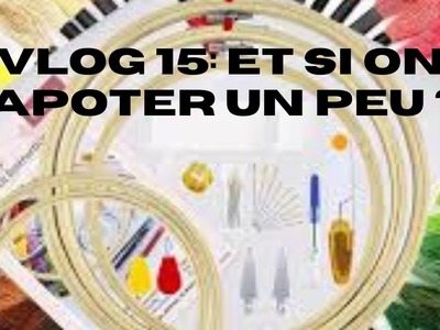 Vlog15:  Et si on commencer la toile du père Noël #vlog #fansells #blabla #crossstitch