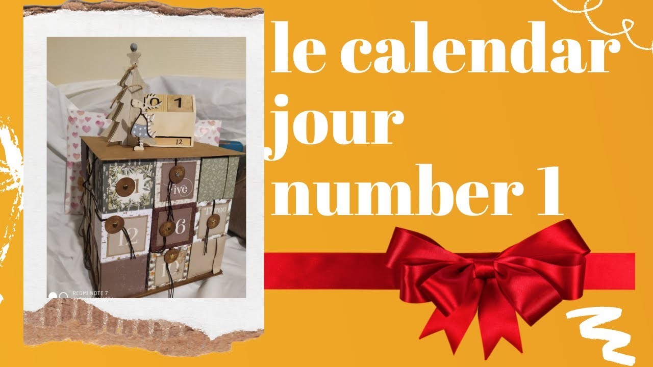 Le Calendar  jour number one @isacrea