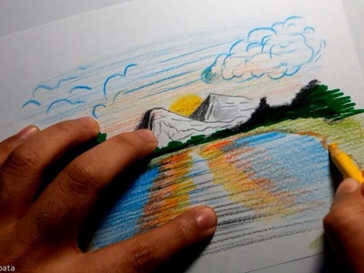 Comment dessiner un paysage avec des crayons de couleur