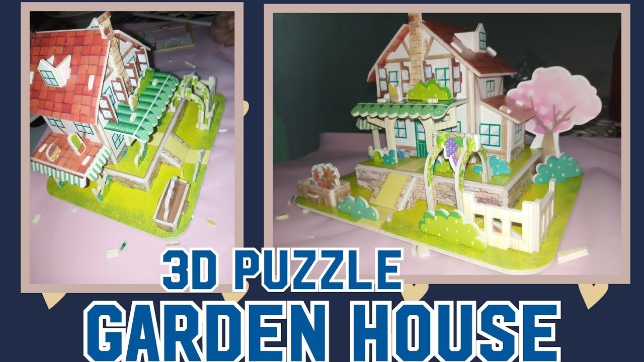 Garden House | 3D Puzzle | Paper Art #diy #puzzle