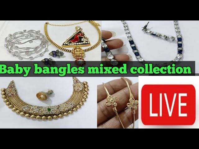 #Baby bangles #necksets  #live #jewellery. wattsup 8754433119