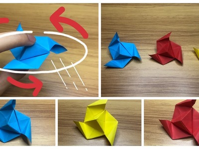 DIY手工折纸-指尖陀螺.DIY Origami - Fidget Spinner